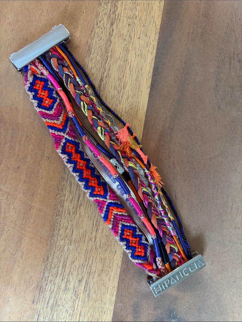 HIPANEMA Multistrand Multicolor Bracelet - Pink & Orange